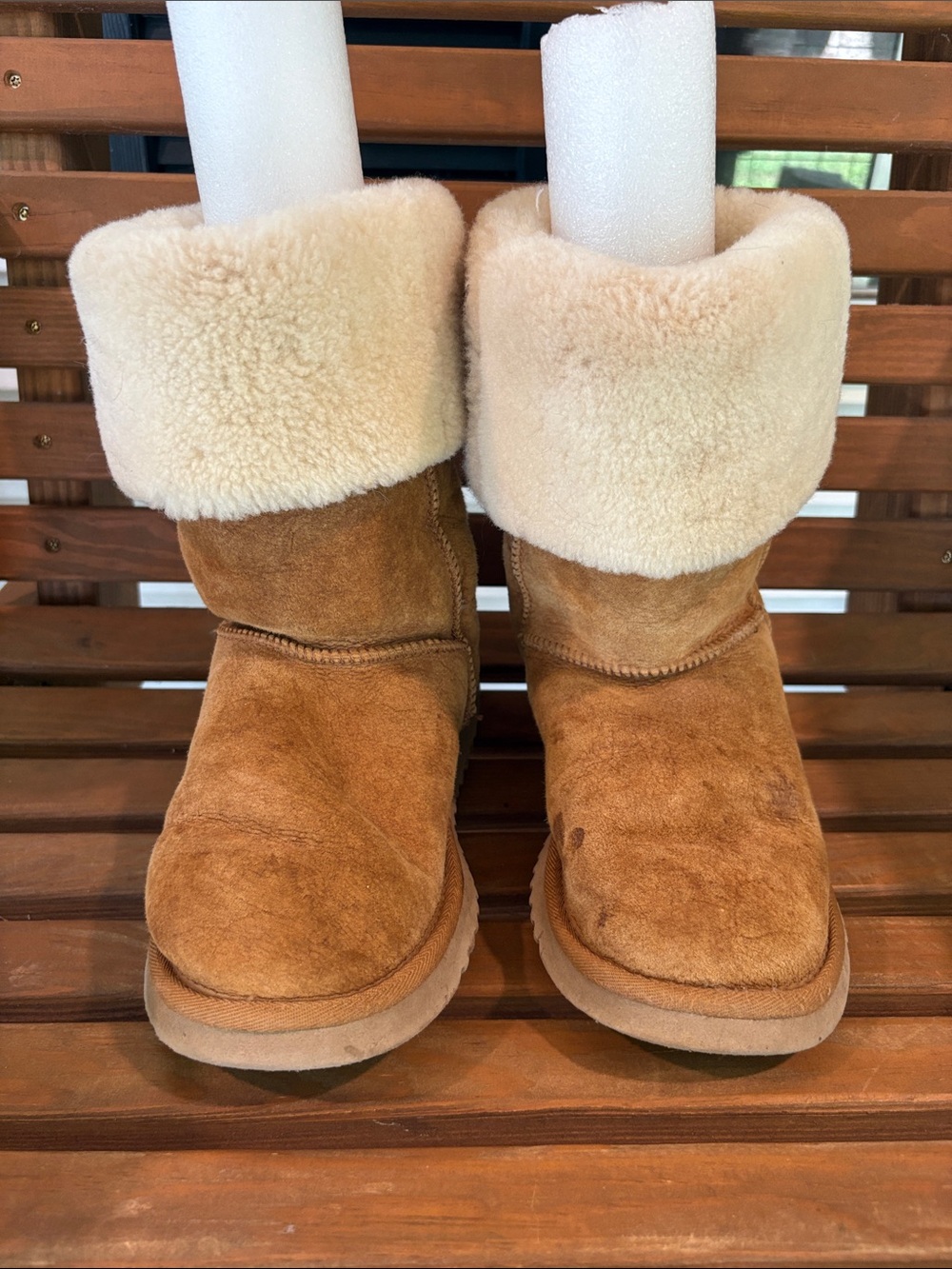 Cozy Shearling-Lined Women's Chestnut Suede Boots